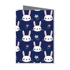 Cute Bunny Pattern, Easter, Koteto Mini Greeting Cards (pkg Of 8)