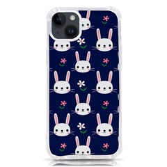 Cute Bunny Pattern, Easter, Koteto Iphone 14 Plus Tpu Uv Print Case