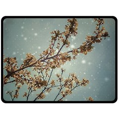 Dreamy Nature Motif Two Sides Fleece Blanket (large) by dflcprintsclothing