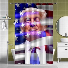 Donald Trump Flag Shower Curtain 48  X 72  (small)  by vintagetrump