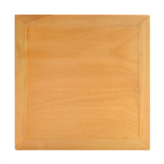 Chocolate Brown To Amber Orange Linear Gradient Wood Photo Frame Cube