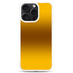 Amber Orange To Chocolate Brown Bilinear Gradient Iphone 15 Pro Max Tpu Uv Print Case