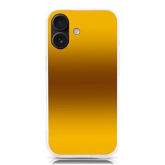 Amber Orange To Chocolate Brown Bilinear Gradient Iphone 16 Tpu Uv Print Case