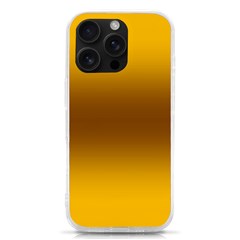 Amber Orange To Chocolate Brown Bilinear Gradient Iphone 16 Pro Tpu Uv Print Case