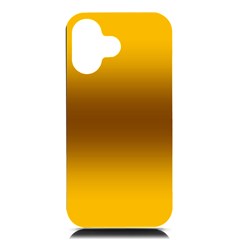 Amber Orange To Chocolate Brown Bilinear Gradient Iphone 16 Black Uv Print Pc Hardshell Case