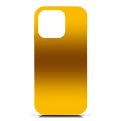 Amber Orange To Chocolate Brown Bilinear Gradient Iphone 16 Pro Black Uv Print Pc Hardshell Case