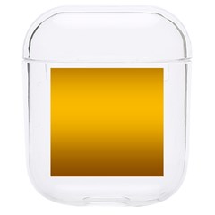 Chocolate Brown To Amber Orange Bilinear Gradient Hard Pc Airpods 1/2 Case