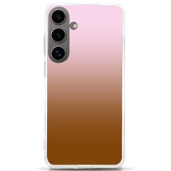 Pink Lace To Chocolate Brown Linear Gradient Samsung Galaxy S24 Ultra 6 9 Inch Tpu Uv Case