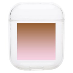 Chocolate Brown To Pink Lace Linear Gradient Soft Tpu Airpods 1/2 Case
