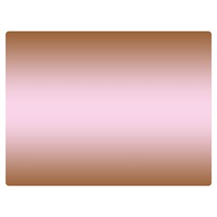 Chocolate Brown To Pink Lace Bilinear Gradient Two Sides Premium Plush Fleece Blanket (baby Size)