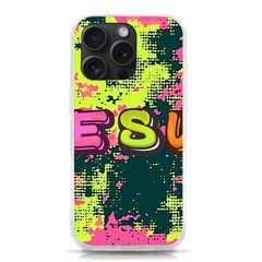 Neon Jesus 8375771 Iphone 15 Pro Tpu Uv Print Case