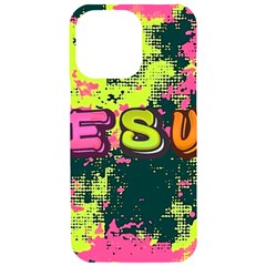 Neon Jesus 8375771 Iphone 15 Pro Max Black Uv Print Pc Hardshell Case