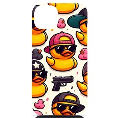 Gangster Rubber Ducky Iphone 14 Plus Black Uv Print Pc Hardshell Case by thatfashion
